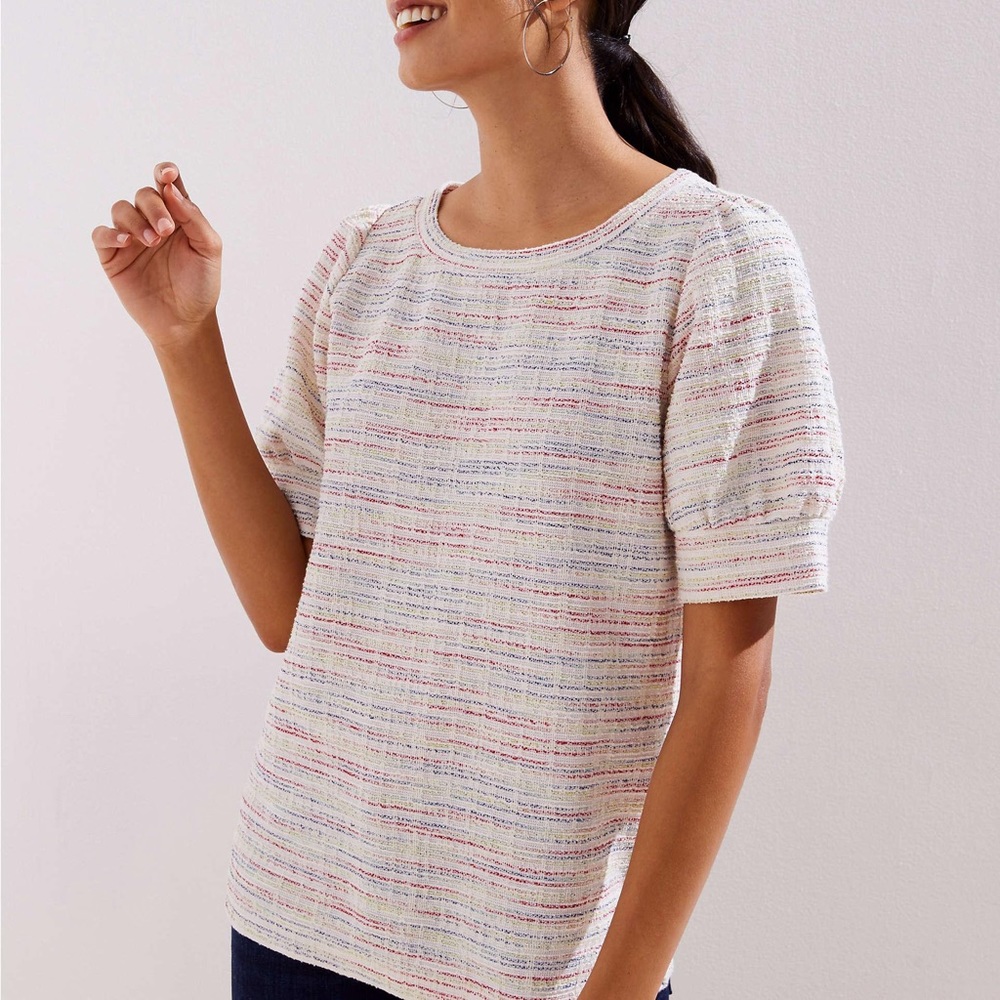 Loft puff sleeve top